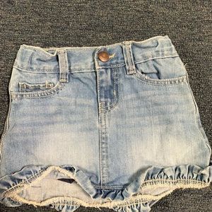 Girls Blue Jean Skort